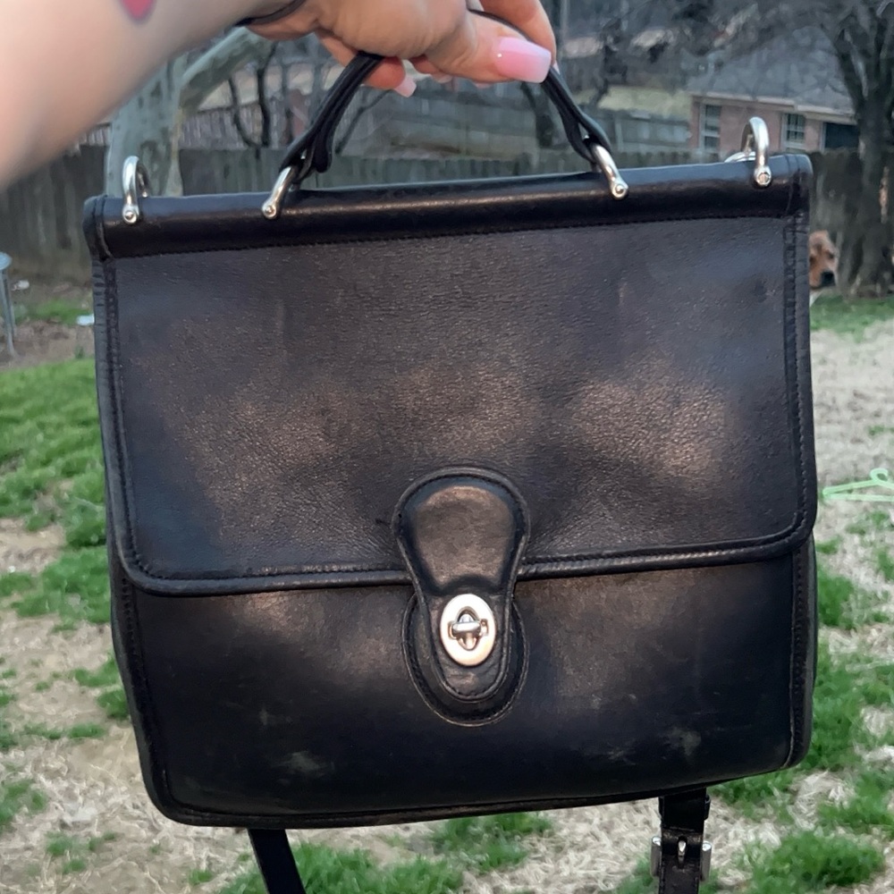 Classic Black Leather Men's Bag